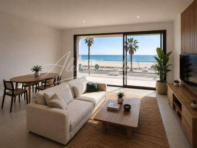 Canet-en-Roussillon – Appartement 3 pièces en première ligne avec deux terrasses et vue mer exceptionnelle (lot 101) — photo du bien