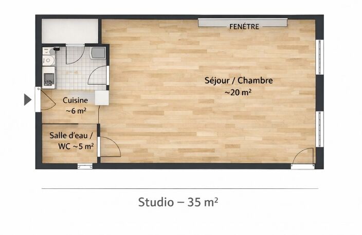 Studio 35 m² à Lunel – Fort potentiel à personnaliser — photo 4