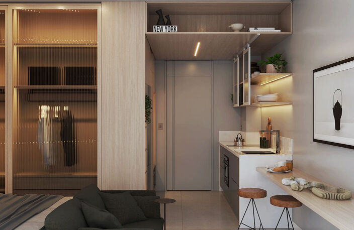 Gex : studio, terrasse, parking — photo 3