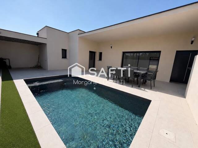 VILLA 110 M² ENVIRON AVEC PISCINE ET GARAGE SUR TERRAIN DE 570 M² — photo du bien