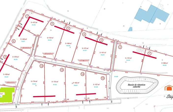 Terrain de 543 m² viabilisée (lot 11)  Le Puy — photo 2