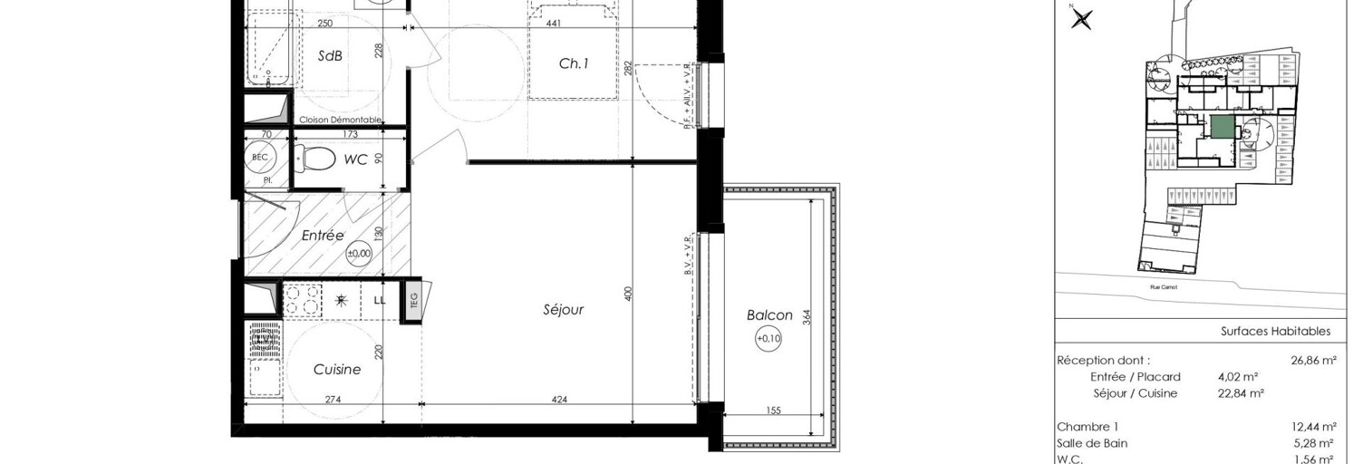 Appartement 1 Pièce 46 m² à vendre à Challans (85300)