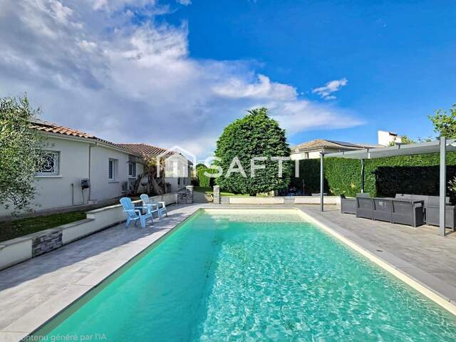 BELLES PRESTATIONS POUR CETTE MAISON AVEC PISCINE — photo du bien