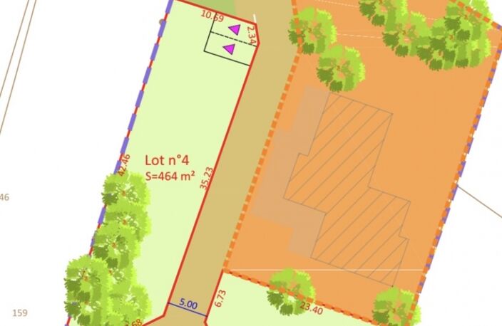 Vente Terrain à bâtir 464 m&sup2; — photo 2