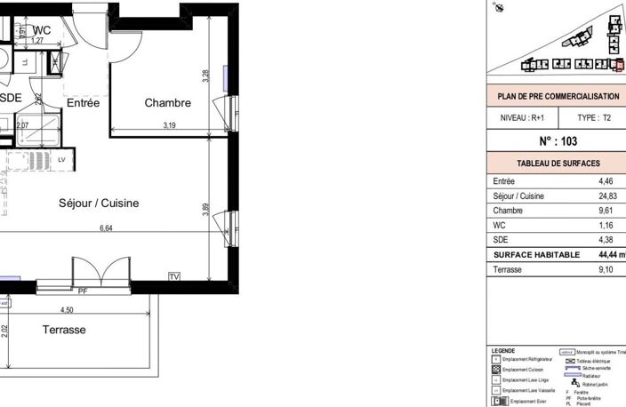 Appartement T2 Neuf PSLA — photo 3