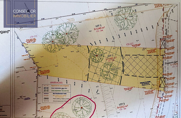Terrain Saint Genis Laval 1200 m2 — photo 2