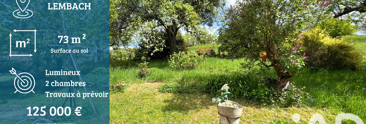 Maison 3 Pièces 73 m² à vendre à Lembach (67510)