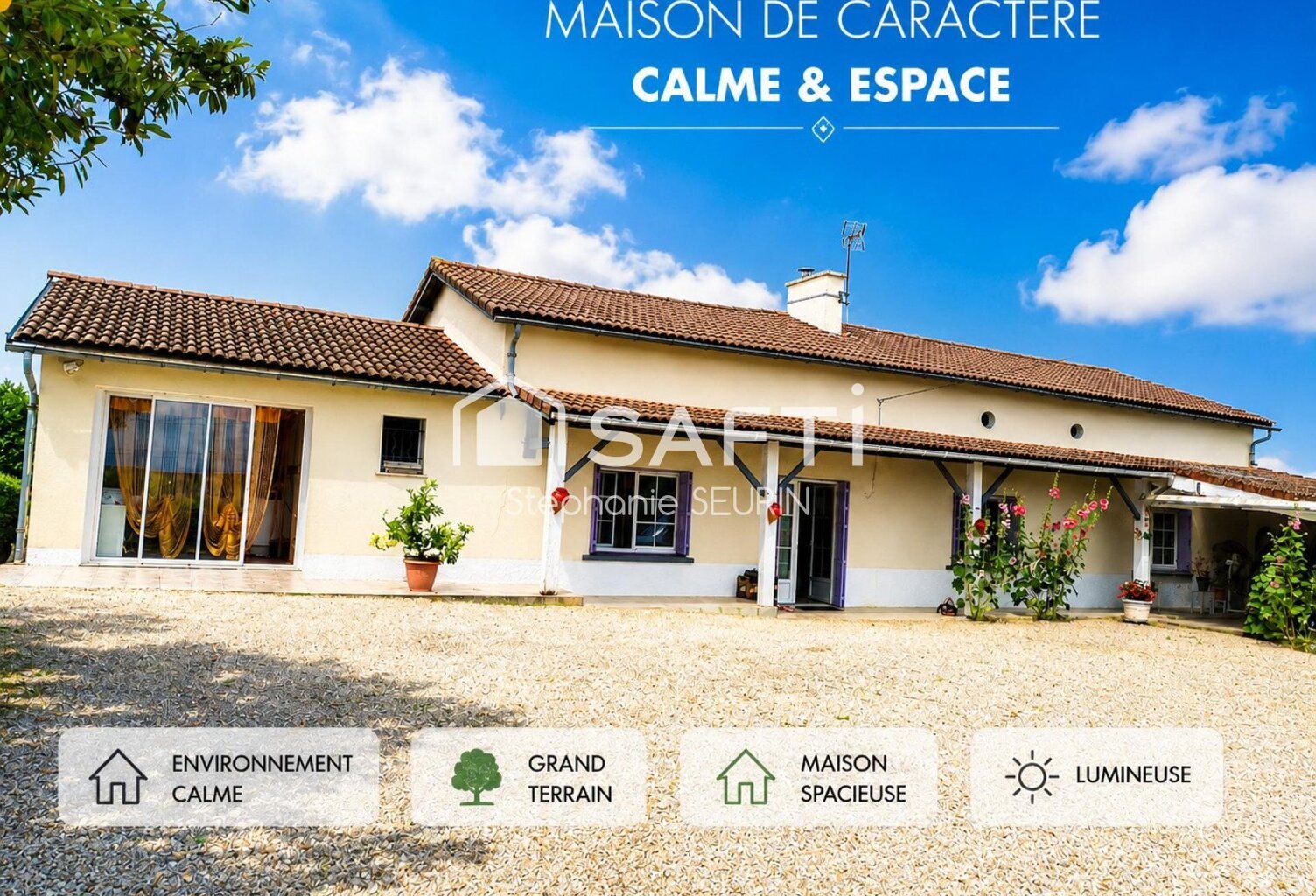 longère avce garage et dépendance; grand jardin — photo 1