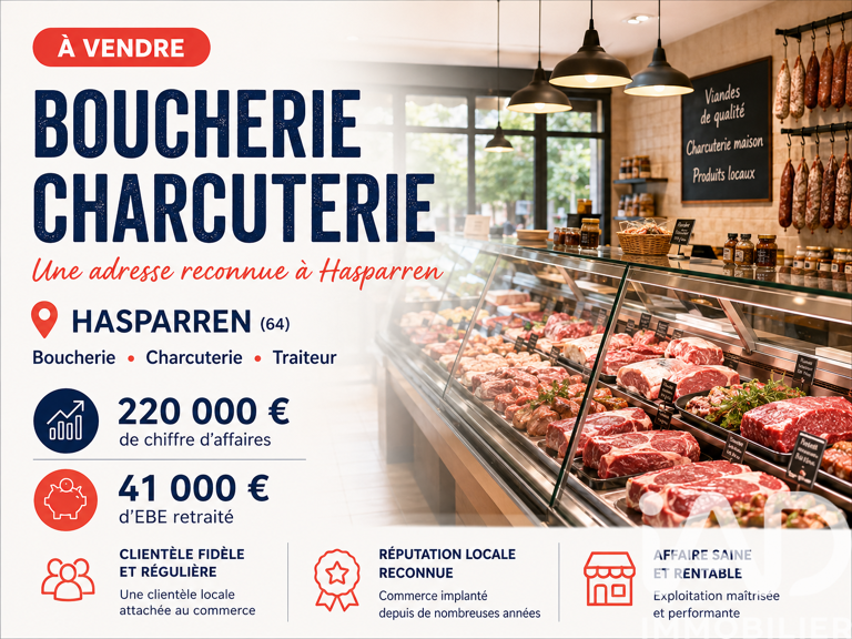 Vente Boucherie, Charcuterie 81 m&sup2; — photo 1