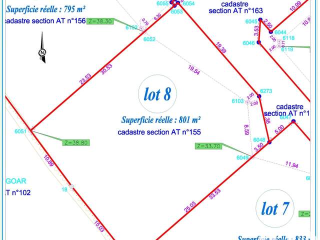 Vente Terrain à bâtir 801 m&sup2; — photo du bien