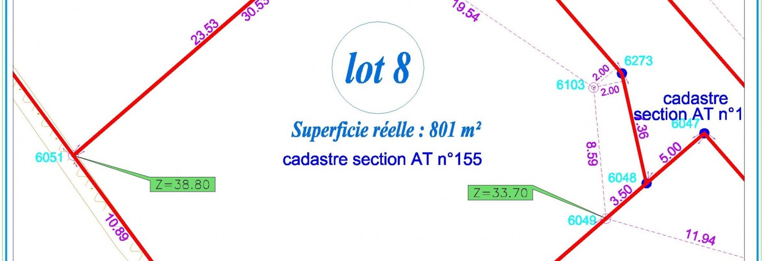 Terrain  801 m² à vendre à Landerneau (29800)