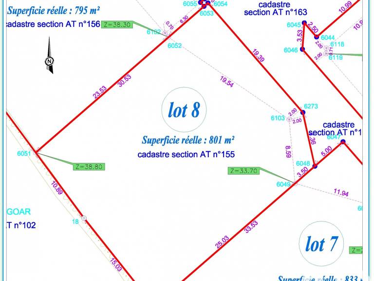 Vente Terrain à bâtir 801 m&sup2; — photo 1