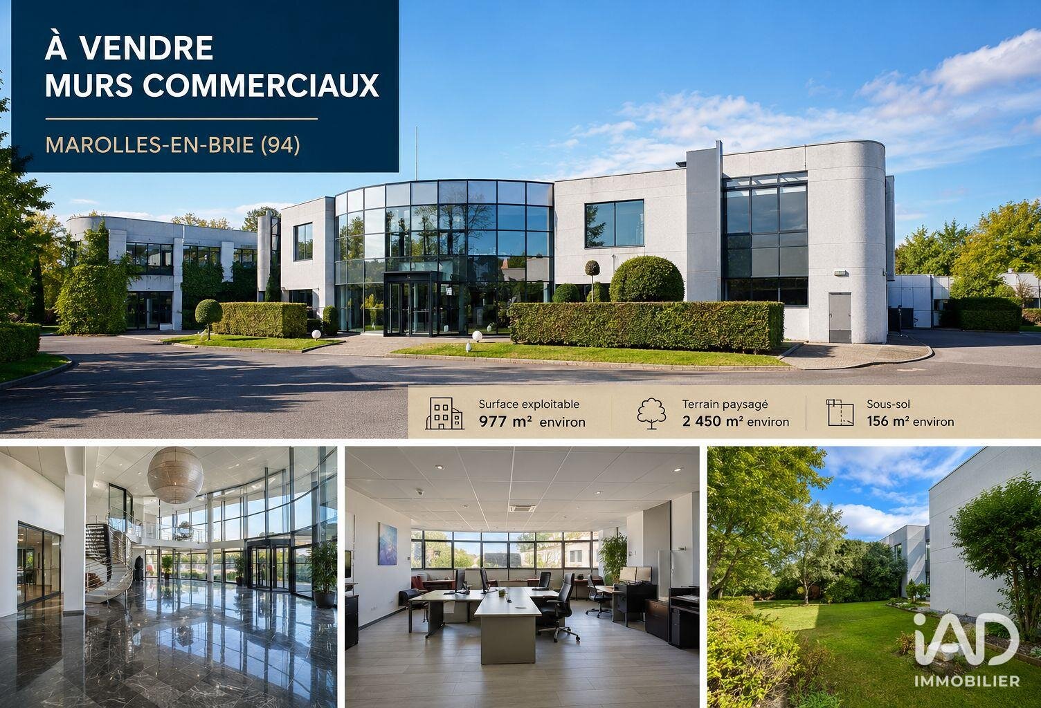 Vente Murs commerciaux 977 m&sup2; — photo 1