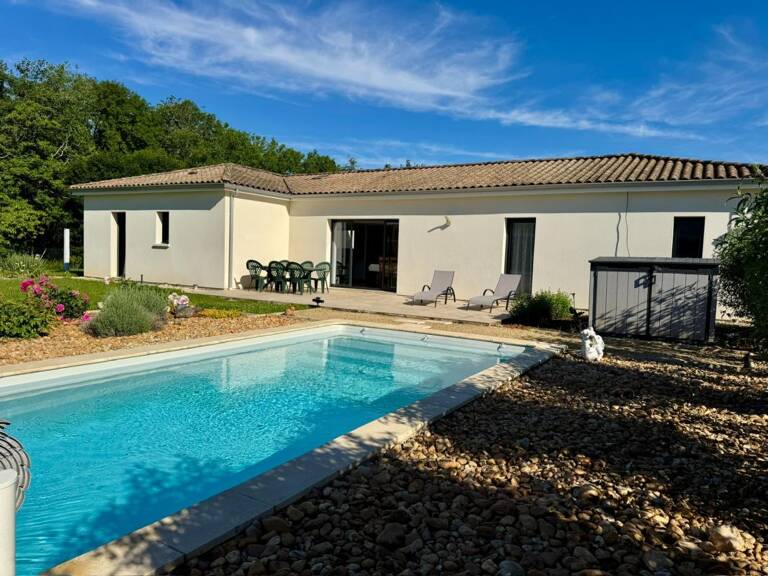 Villa Contemporaine de 2019 – Piscine, Vue Dégagée — photo 1