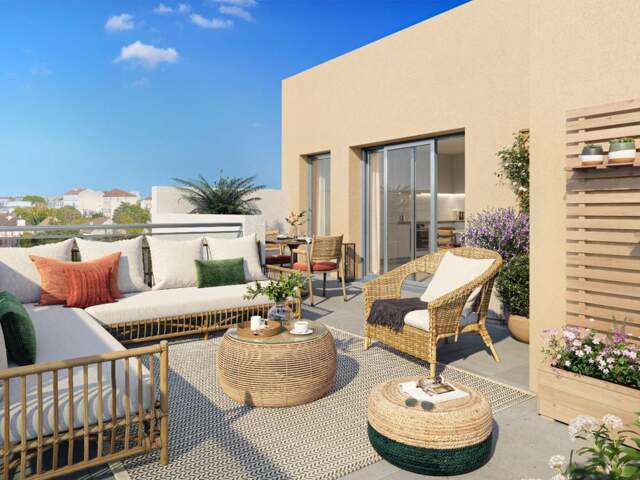 Appartements neufs T2 à T4 à Béziers (34) — Terrasses privatives, cour végétalisée, aux portes de l'hyper-centre. Derniers lots disponibles !! — photo du bien