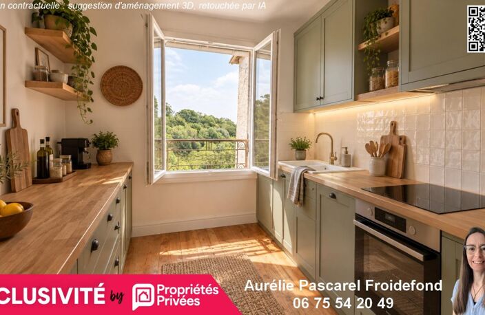 98 990 Euros - VOUTEZAC (19130) - MAISON de VILLAGE T4 D'ENVIRON 72m2, 3 Chambres, AVEC CAVE et TERRASSE sur TERRAIN DE 205m² — photo 5