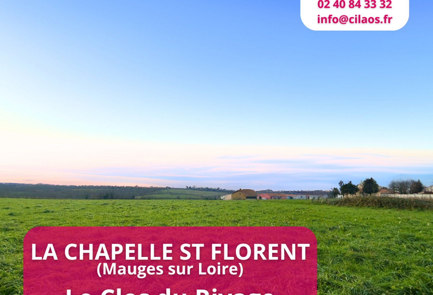 Votre terrain à 16 minutes d’Ancenis et 40 minutes d’Angers ! — photo 1