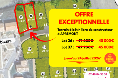 Terrain  45000 €