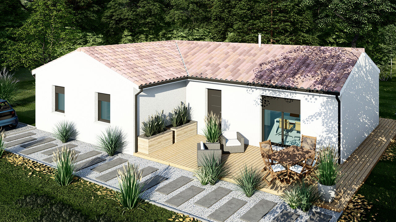 Auros, Maison neuve 4 chambres 103m² + terrain 650m² - à partir de 215 000 €