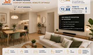 Appartement 2 Pièces 65 m² à vendre à Nanterre (92000)