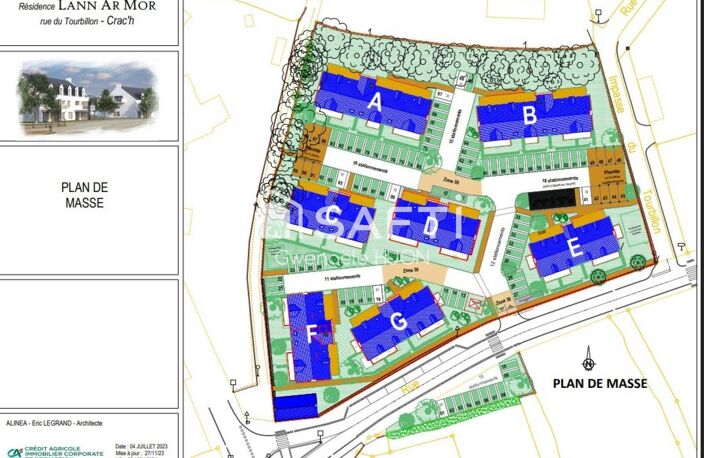 T3 en rez-de-jardin de 67 m² avec terrasse et jardinet, dans résidence neuve livrée en 2026 à 300 m du bourg de Crac'h. Luminosité, confort et emplacement recherché. — photo 2