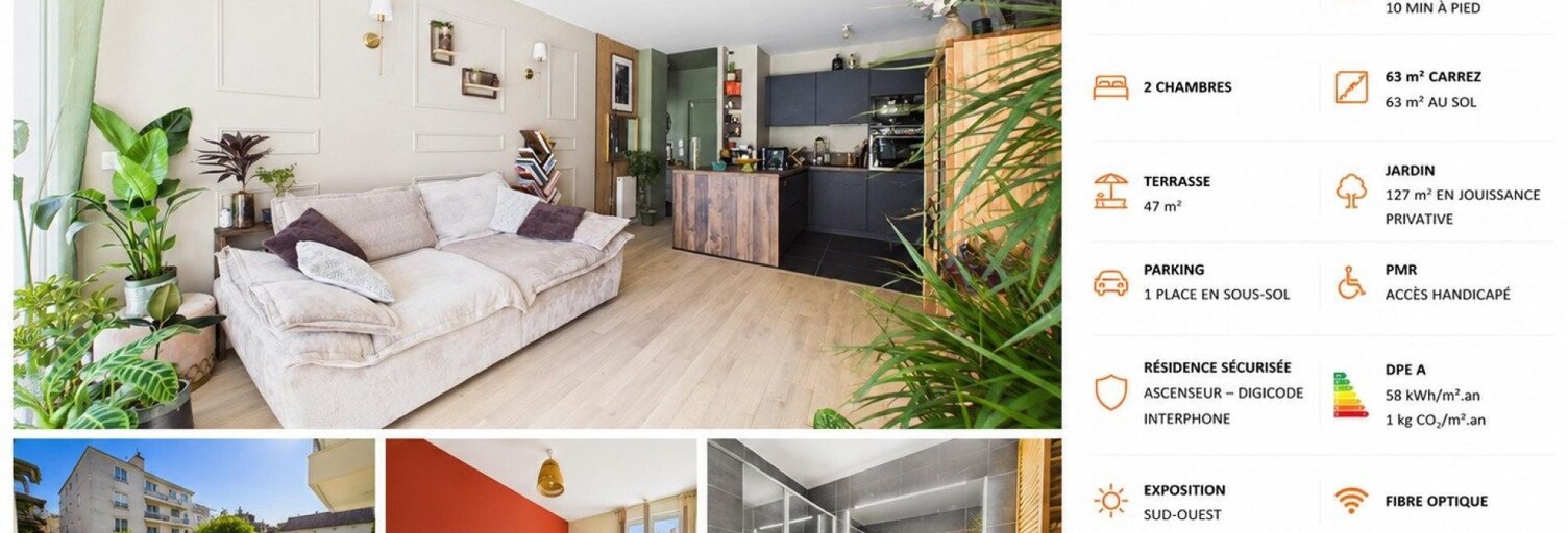 Appartement 3 Pièces 63 m² à vendre à Maisons-Alfort (94700)