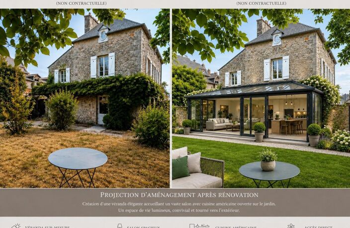 Maison de caractère avec parc exceptionnel en hyper-centre de Dinan — photo 4