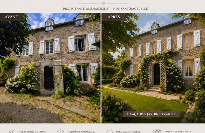 Maison de caractère avec parc exceptionnel en hyper-centre de Dinan — photo 5