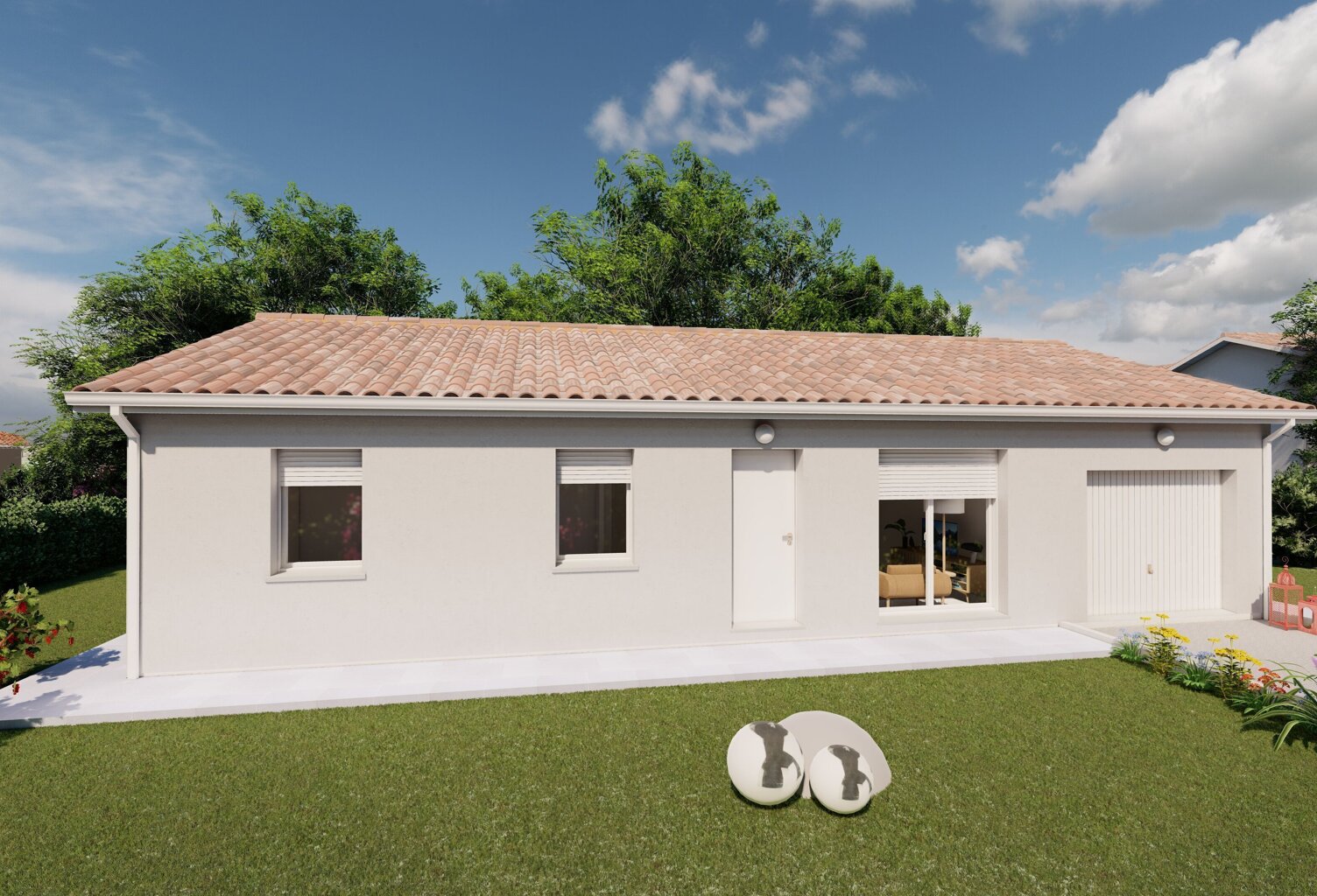 Maison PARIS, un plan de maison 3 chambres avec garage — photo 1