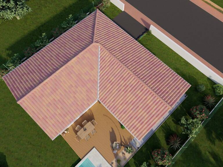 maison neuve terrain 3500 m² avec vue  — photo 1