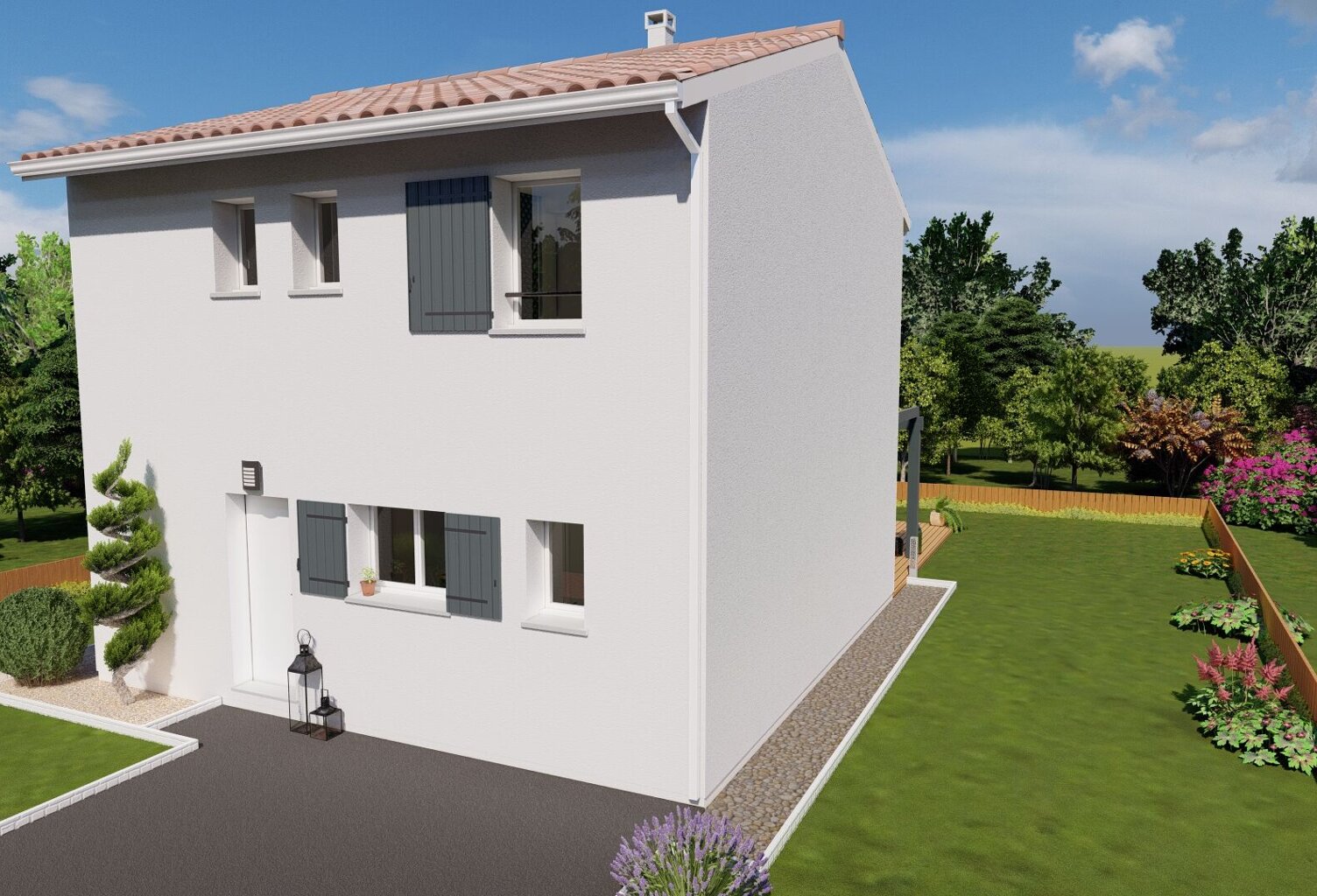 maison neuve 3 chambres quartier "les maurilloux" — photo 1