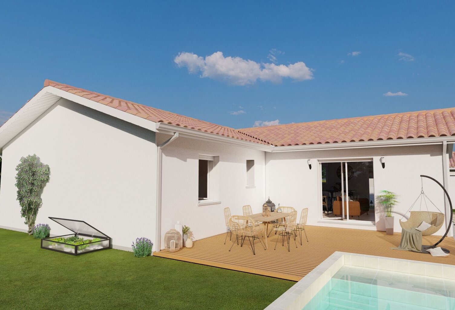Champcevinel maison neuve  95 m² + garage  — photo 1