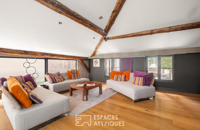 Vienne Historique - Triplex d'architecte avec terrasse à la rénovation contemporaine — photo 2