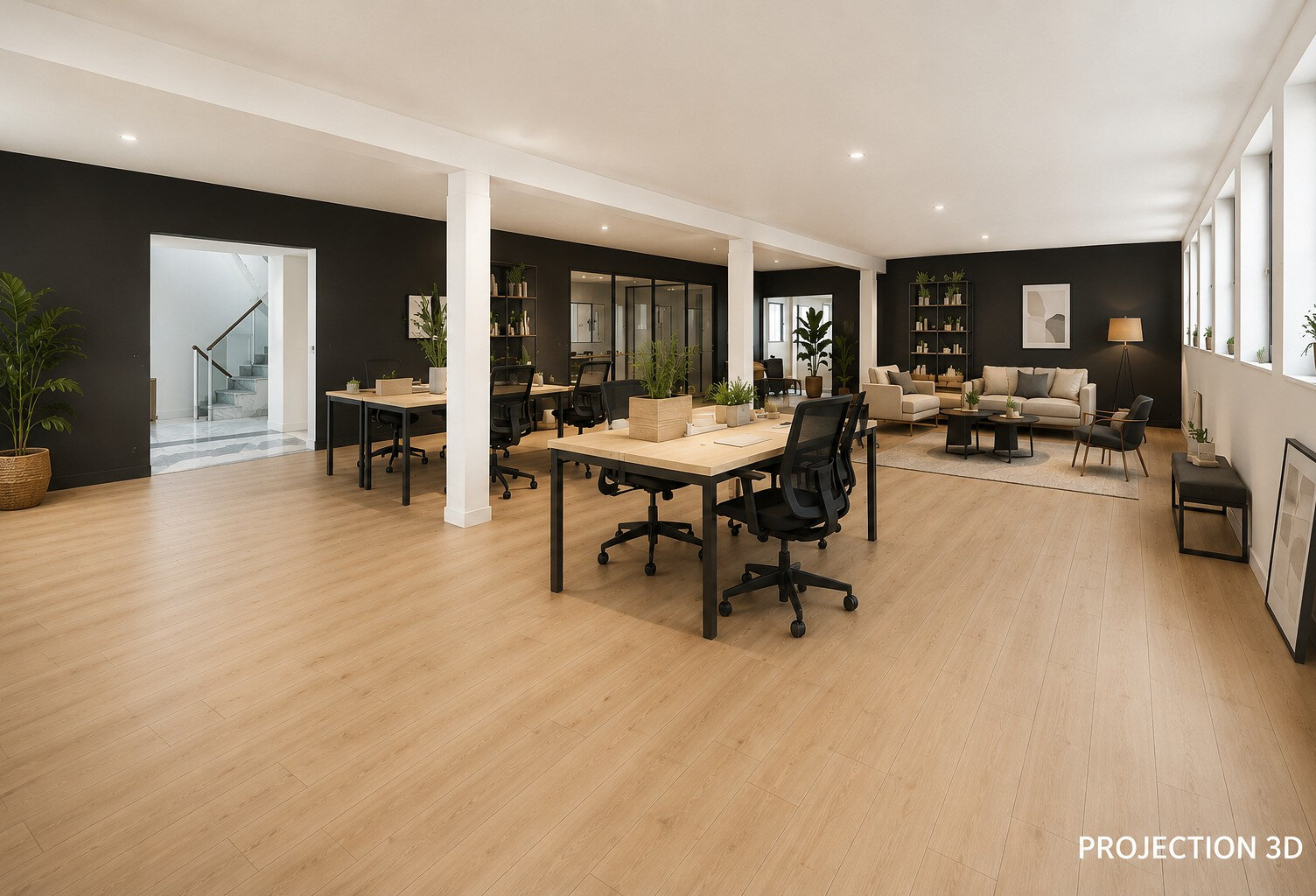 TOULOUSE - Les Chalets  - Plateau  avec sous-sol d'une surface totale de 156.4 m² — photo 1