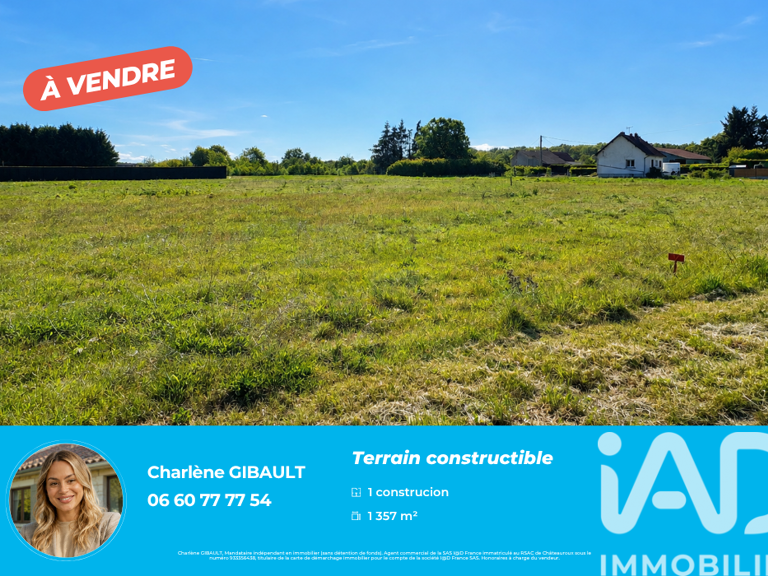 Vente Terrain à bâtir 1 357 m&sup2; — photo 1