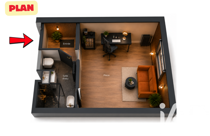 Vente Appartement 1 pièce — photo 3