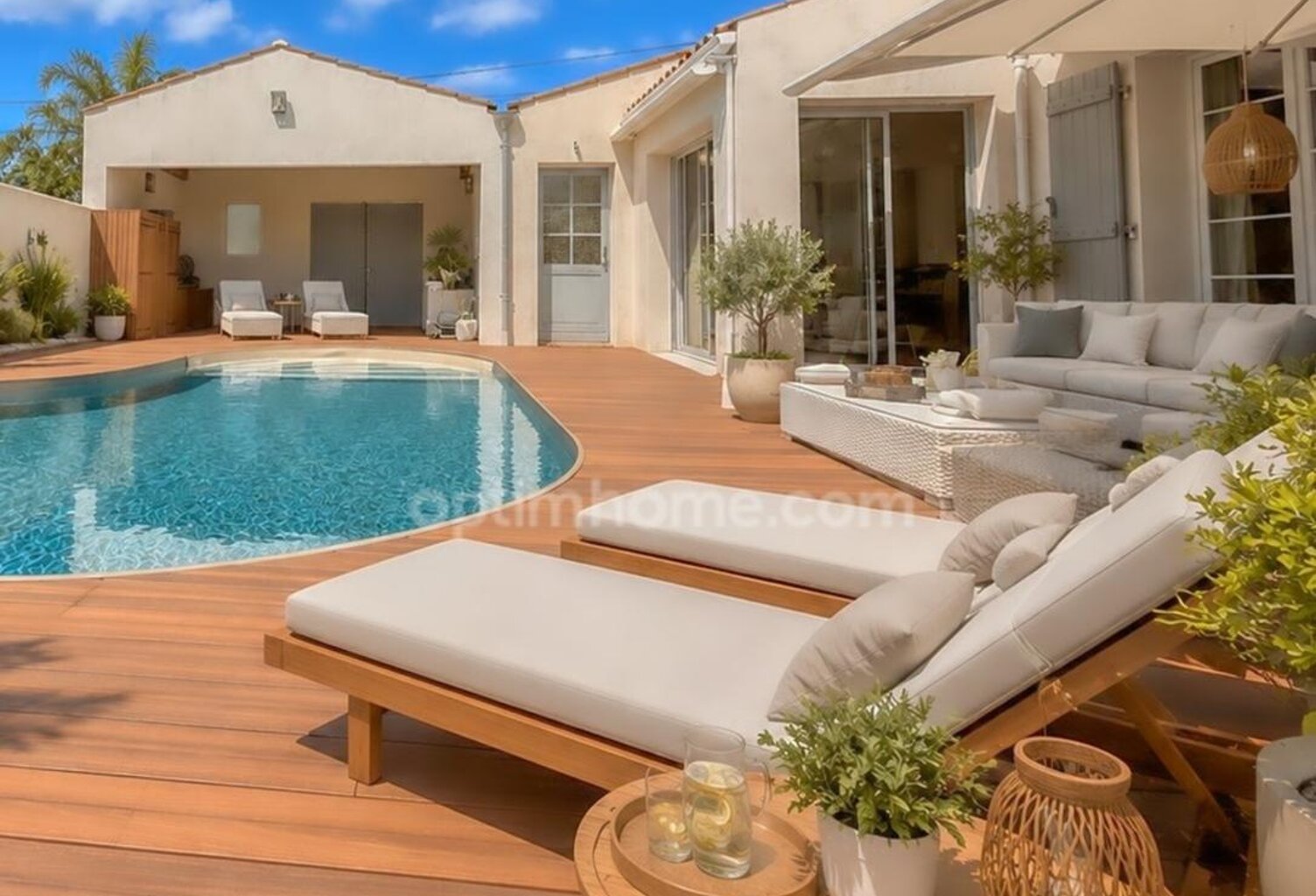 Villa de plain-pied, 174 m², 4 Chambres.Piscine chauffée, Le Château-d'Oléron (17) — photo 1