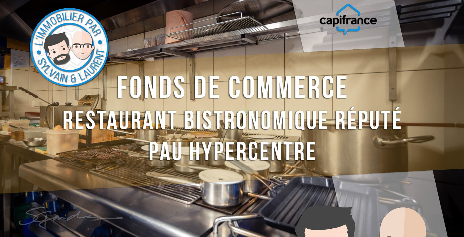 Fonds de commerce Restaurant bistronomique à vendre PAU (64) — photo 1
