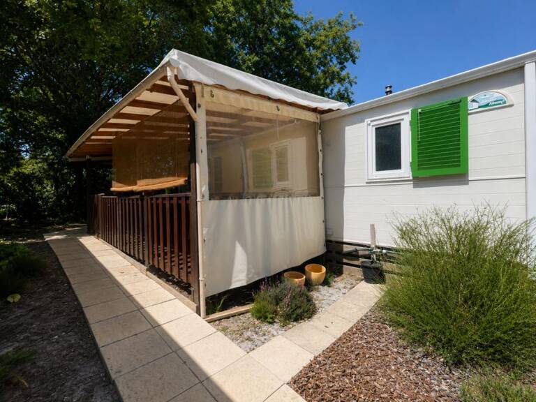   HERM – Vente terrain avec mobil-home tout confort et piscine ! — photo 1