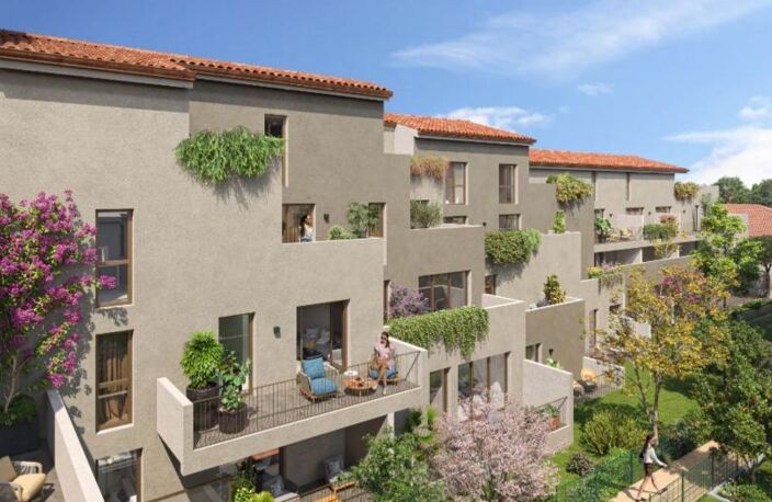 APPARTEMENT TYPE 4 NEUF  EN VEFA AVEC TERRASSE EXPOSÉE NORD-EST ET DOUBLE PARKING PRIVATIF EN SOUS-SOL DANS RÉSIDENCE INTIMISTE À AGDE - TVA RÉDUITE À 5,5% SOUS CONDITIONS D'ÉLIGIBILITÉ - PRIX RÉDUIT À  262 900€ !! — photo 3