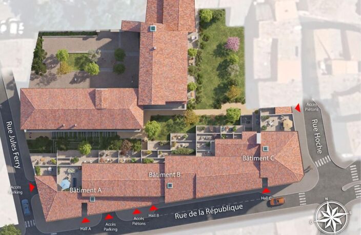 APPARTEMENT TYPE 2 NEUF EN VEFA AVEC TERRASSE EXPOSÉE OUEST ET PARKING PRIVATIF EN SOUS-SOL DANS RÉSIDENCE INTIMISTE À AGDE - TVA RÉDUITE À 5,5% SOUS CONDITIONS D'ÉLIGIBILITÉ - PRIX RÉDUIT À  199 600€ !! — photo 5