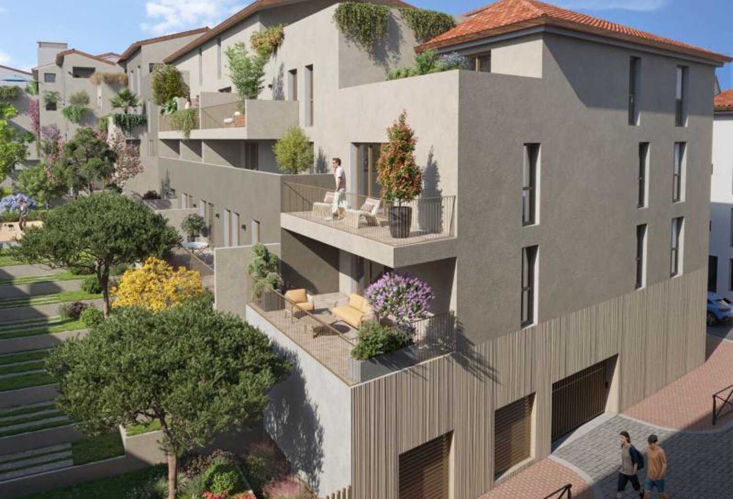APPARTEMENT TYPE 3 NEUF - DERNIER ÉTAGE - EN VEFA AVEC TERRASSE EXPOSÉE OUEST ET DOUBLE PARKING PRIVATIF EN SOUS-SOL DANS RÉSIDENCE INTIMISTE À AGDE - TVA RÉDUITE À 5,5% SOUS CONDITIONS D'ÉLIGIBILITÉ - PRIX RÉDUIT À  246 600€ !! — photo 1
