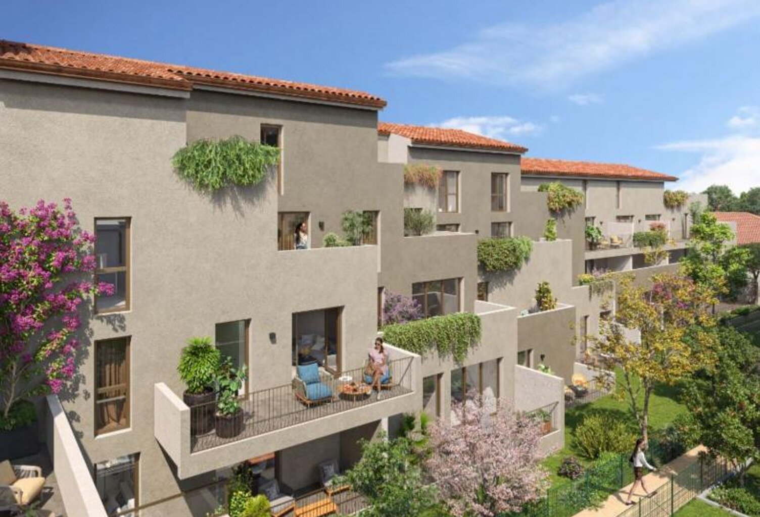 APPARTEMENT TYPE 2 NEUF EN VEFA AVEC TERRASSE EXPOSÉE SUD ET PARKING PRIVATIF EN SOUS-SOL DANS RÉSIDENCE INTIMISTE À AGDE - TVA RÉDUITE À 5,5% SOUS CONDITIONS D'ÉLIGIBILITÉ - PRIX RÉDUIT À 162 700 € !! — photo 1