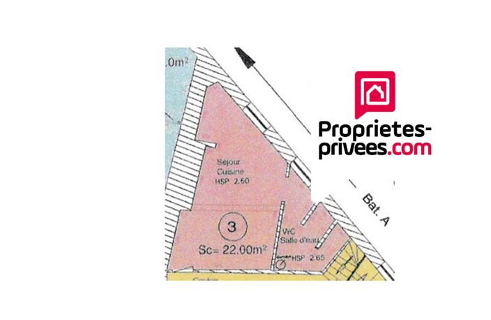 Appartement NONANCOURT 1 pièce(s) 22 m2 centre ville  1er étage 48000 FAI — photo 3