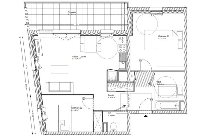 Vente Appartement 3 pièces — photo 4
