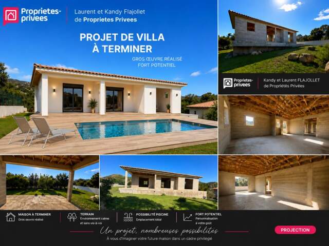 Maison à achever  - En état d'hors d'eau - 20144 STE LUCIE DE PORTO-VECCHIO - CORSE DU SUD - FRANCE — photo du bien