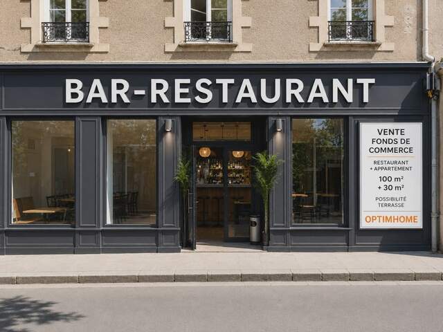 Fonds de commerce - BAR-RESTAURANT À VENDRE – EMPLACEMENT N°1 EN CENTRE-VILLE - NANTES (44) — photo du bien