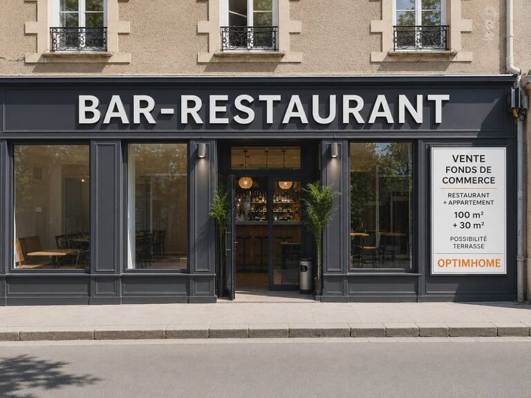 Fonds de commerce - BAR-RESTAURANT À VENDRE – EMPLACEMENT N°1 EN CENTRE-VILLE - NANTES (44) — photo 1