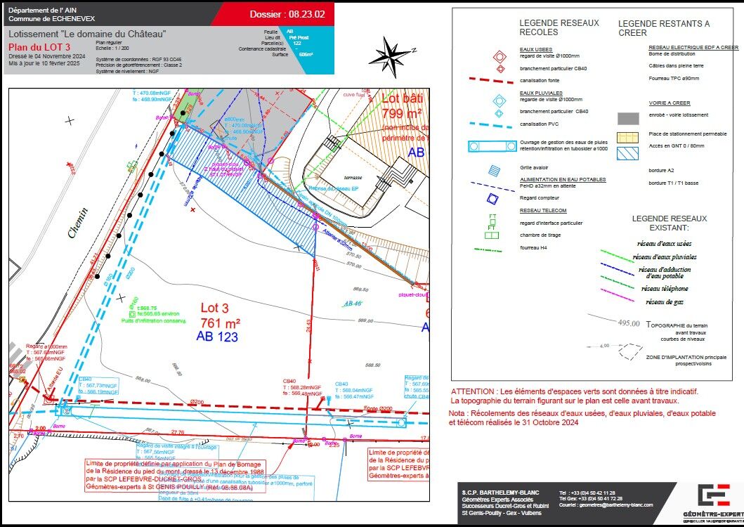 Echenevex - terrain à bâtir - 761m² - viabilisé