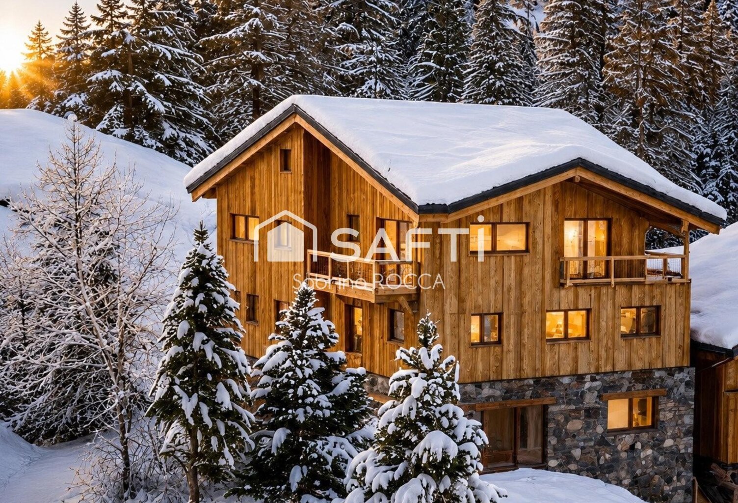 LA PLAGNE  CHALET INDIVIDUEL 193 m²  6 CHAMBRES  ESPACE BIEN-ÊTRE  SKIS AUX PIEDS  DOMAINE SKIABLE PARADISKI — photo 1
